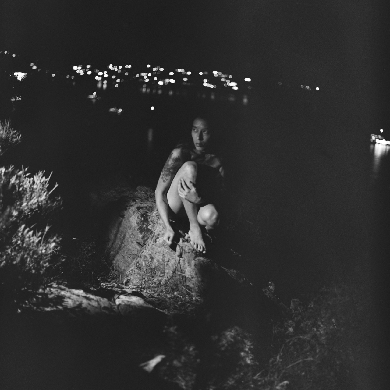 Night self portrait from Corsica